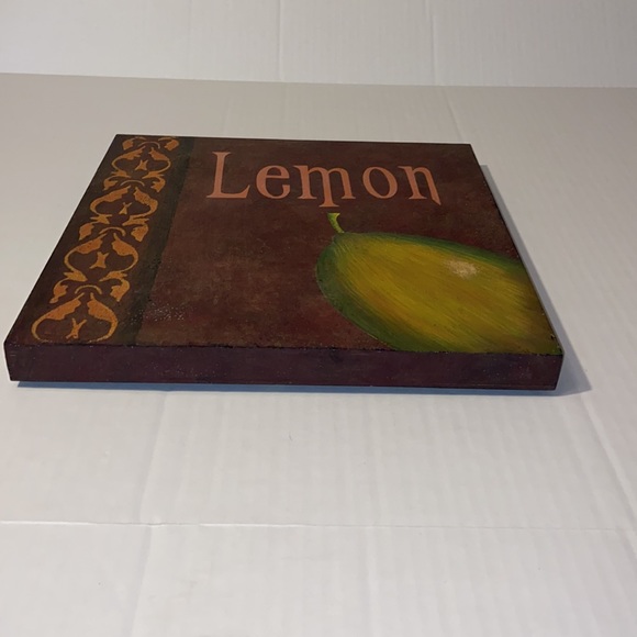 Southern Living At Home 12” X 12” Lemon Botanical Woodblock Art Print Wall Decor - Picture 6 of 15